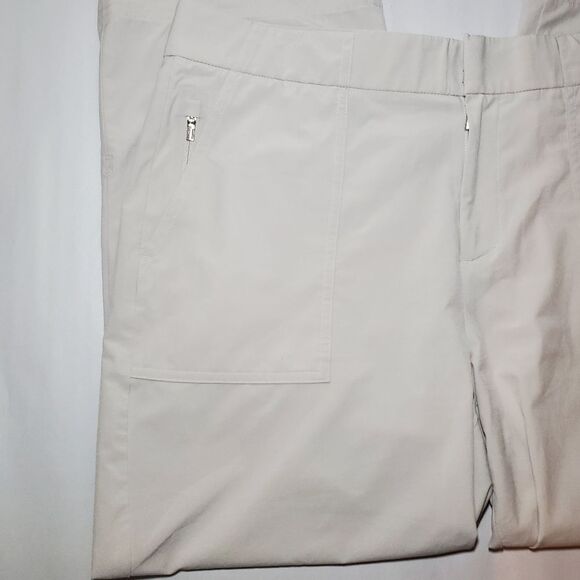 Athleta Tribeca Utility Crop Pants in Birch Grey Size 14P - Picture 8 of 12